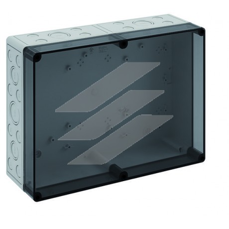 TK-коробка PS 3625-11-tm (360х254х111мм), полістирол, 42 метричних вводи (32-M20, 6-M25/32, 4-M32/40), IP66, прозора кришка, Spelsberg